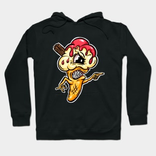 I Scream Ice Cream Monster Cartoon Hoodie